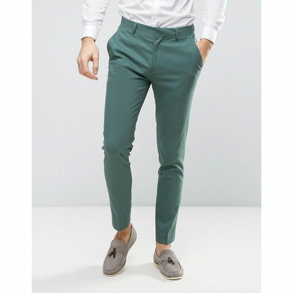 Super Skinny Crop Check Tailored Trouser  boohooMAN